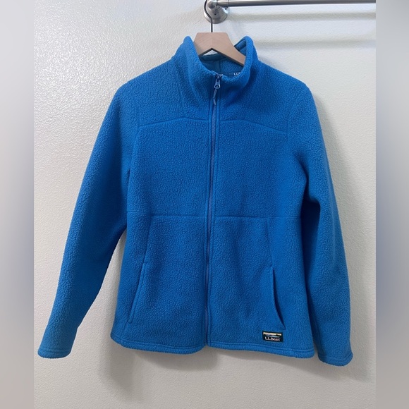 L.L. Bean Jackets & Blazers - L.L.Bean Women’s Katahdin Fleece, Full-Zip Jacket Medium
Marine Blue